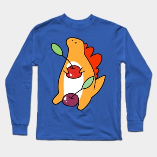 Cherry Stegosaurus Long Sleeve T-Shirt